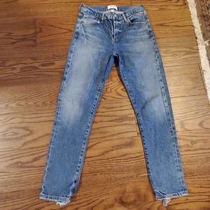 Agolde Toni distressed denim soft jeans mid rise 25